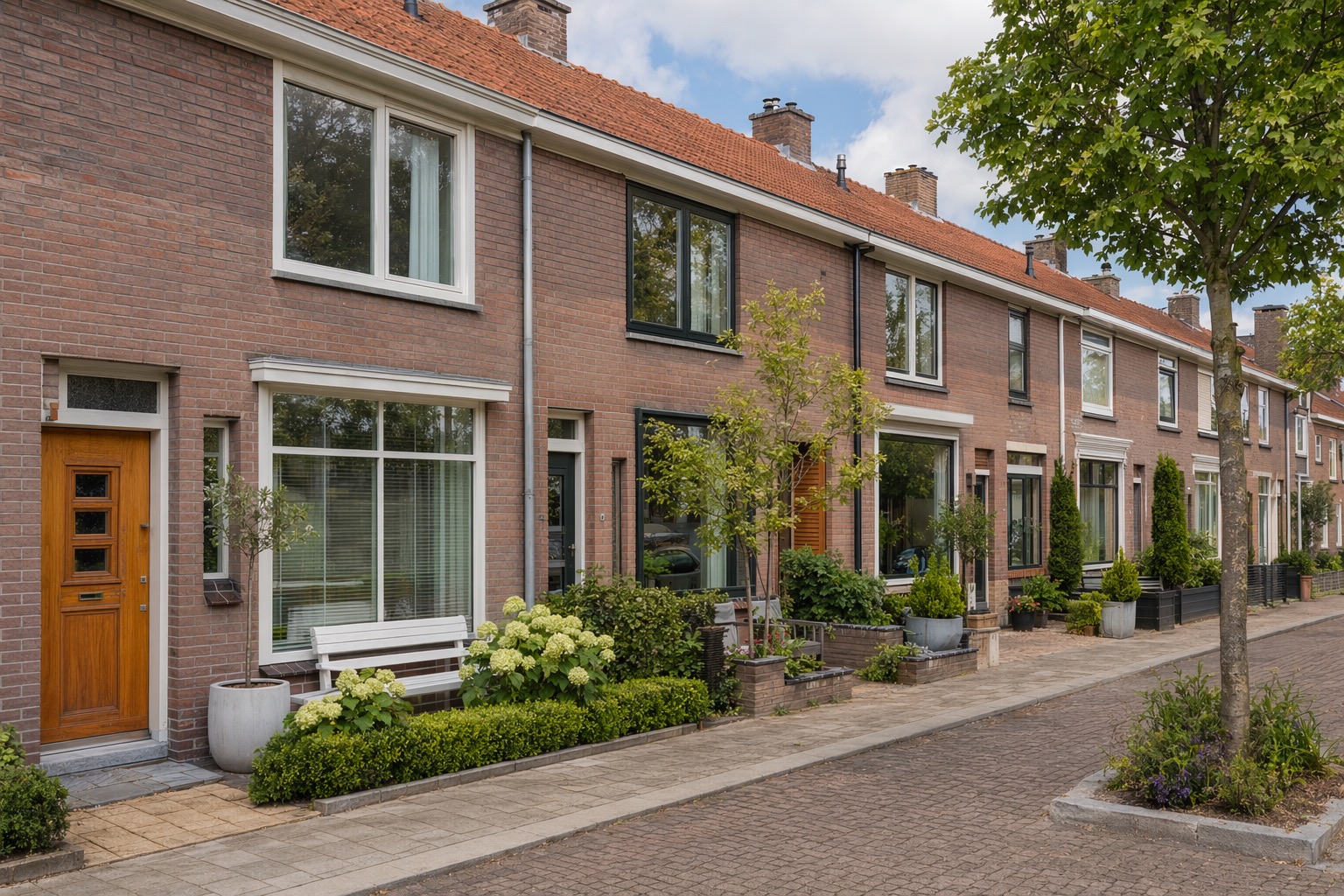 Visual support for Dutch home buyers: Dutch home row houses valuation street