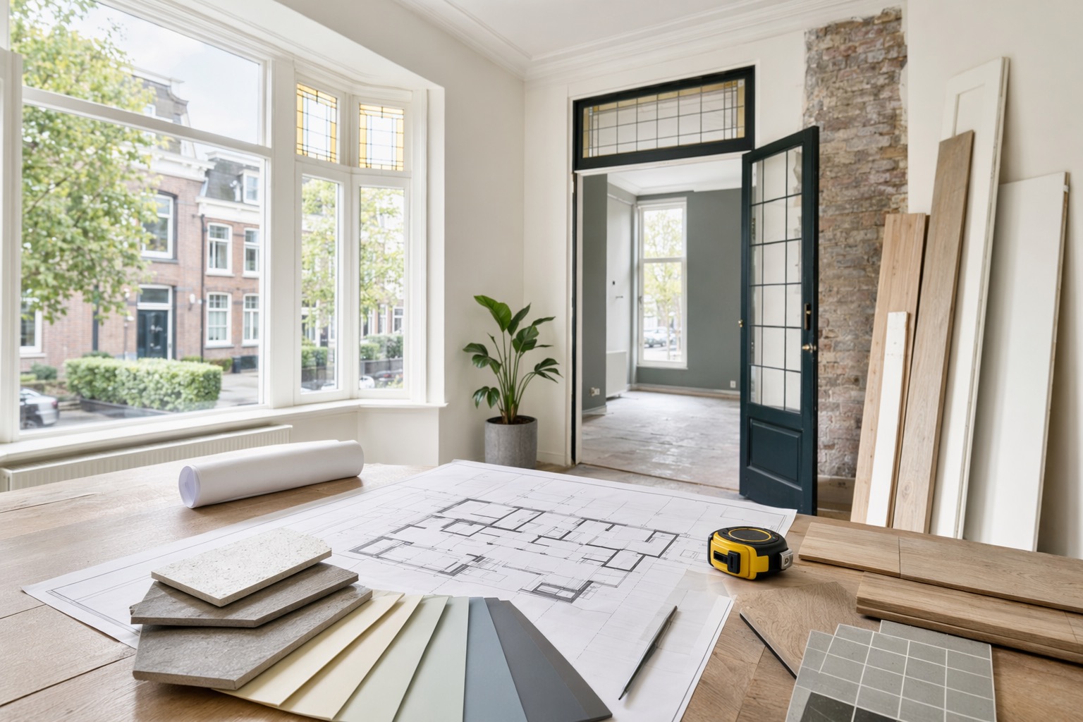 Home improvement plans prepared for a property valuation in the Netherlands.