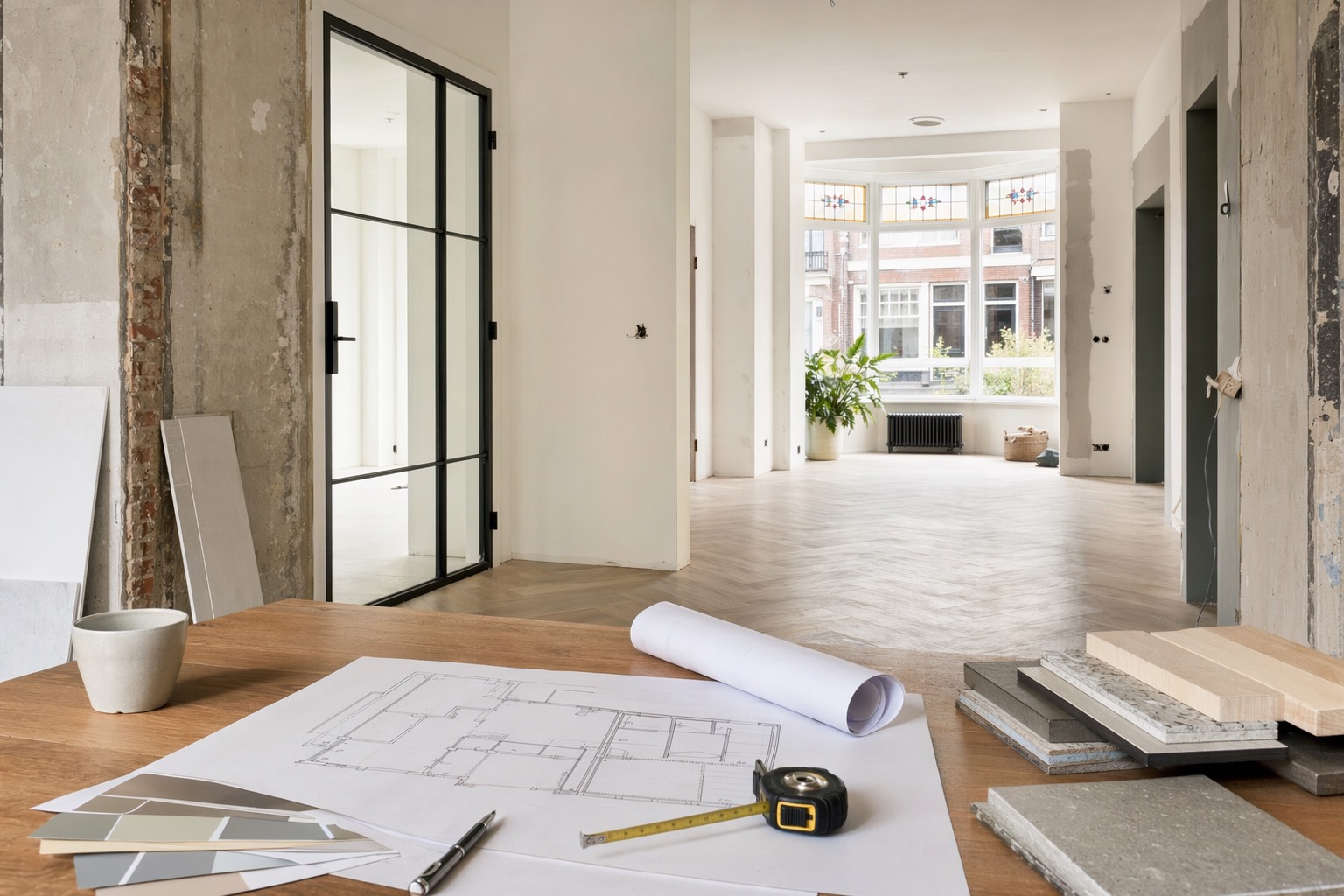 Dutch mortgage planning desk for checking a calculator estimate before a review