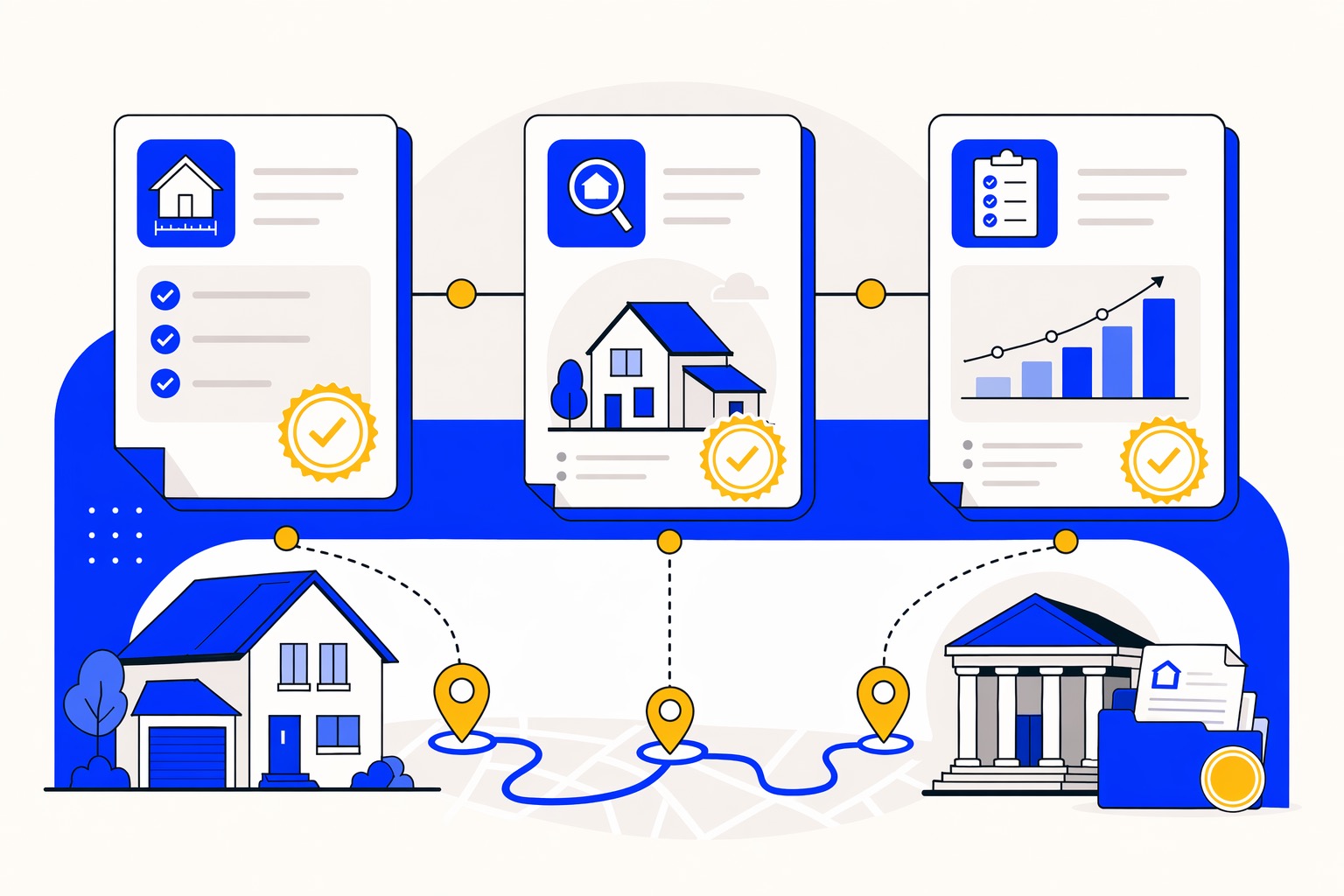 Dutch home buyer finance visual: home valuation lender check sequence