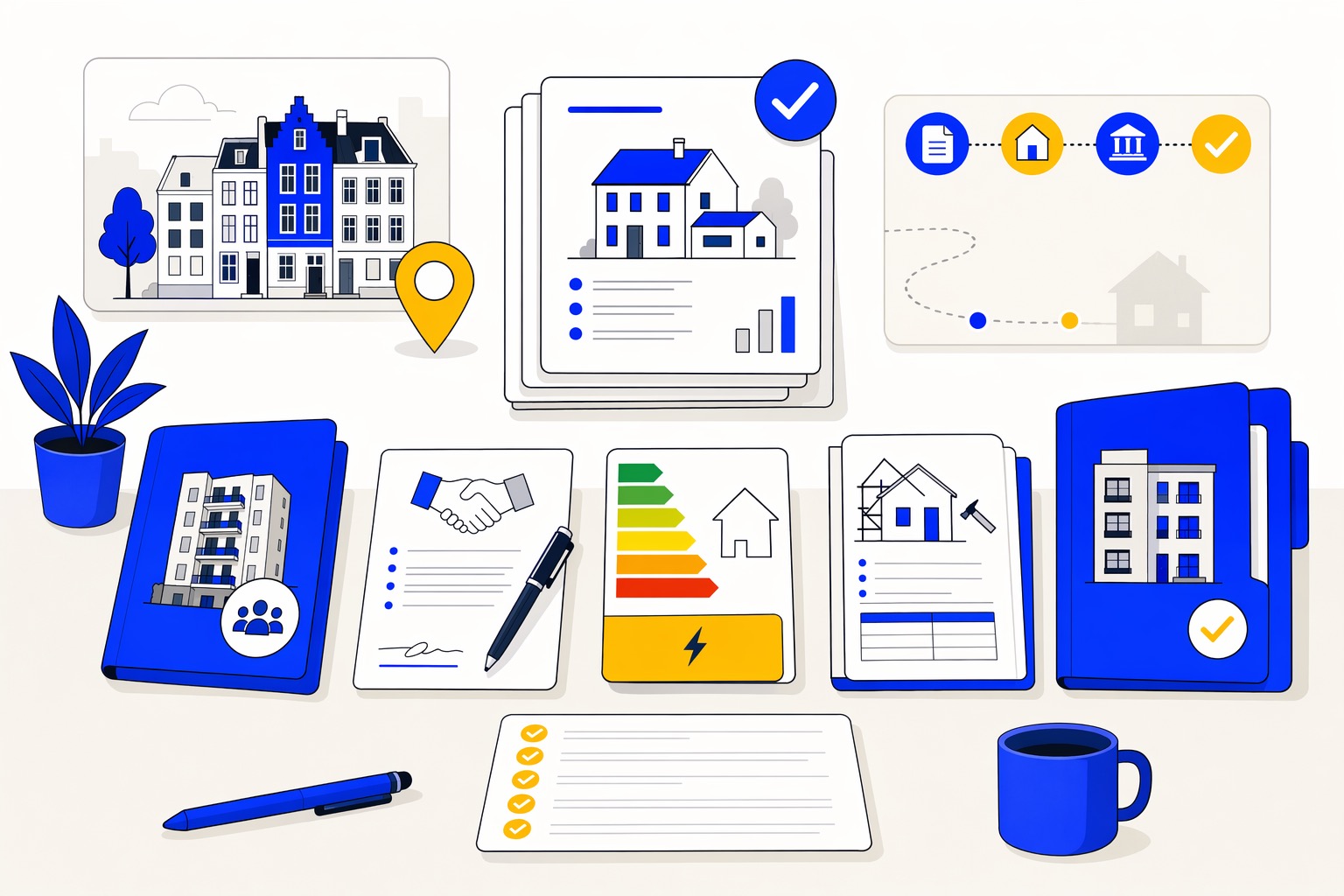 Documenten en woninginformatie voor verbouwingsspecificatie taxatie