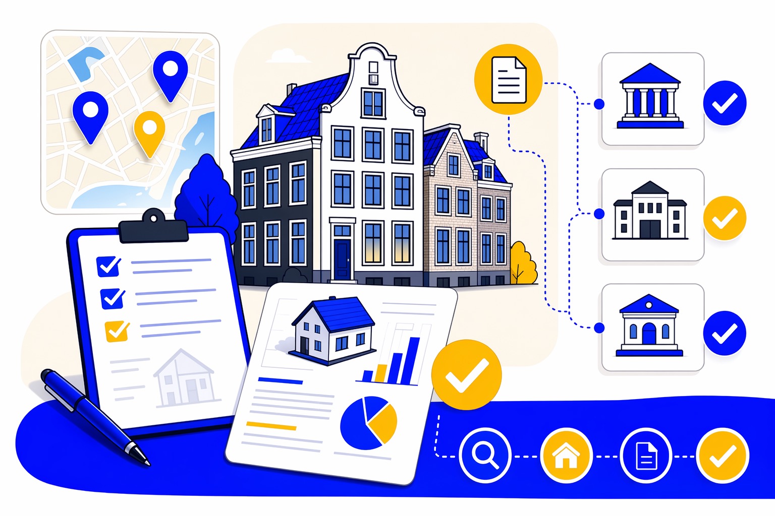 Visual support for Dutch home buyers: mortgage valuation checklist documents Dutch home