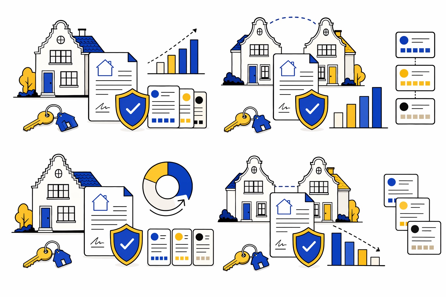 Dutch property check visual: overwaarde valuation financing graphic