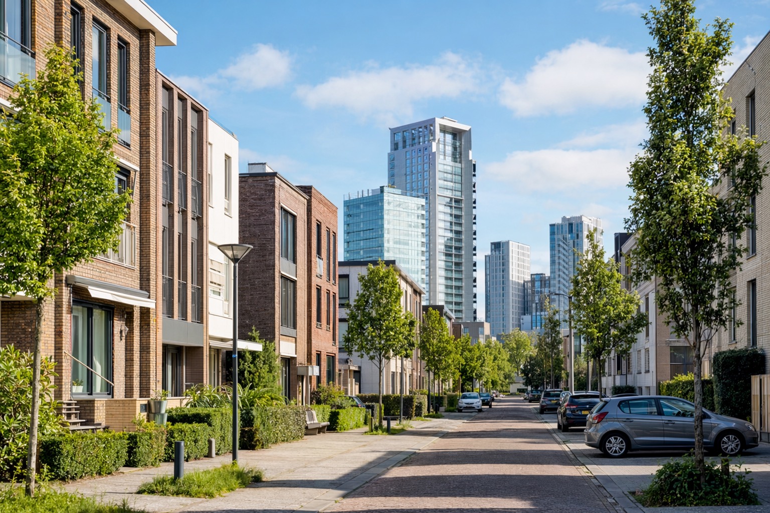 Dutch valuation visual: urban residential street valuation Dutch home