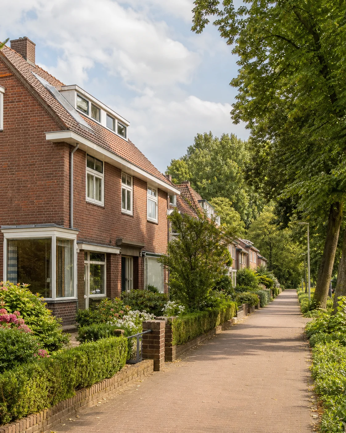 House Valuation in Bennekel-West/Gagelbosch 1 Portrait view of a Dutch residential street and green edge in Bennekel-West/Gagelbosch
