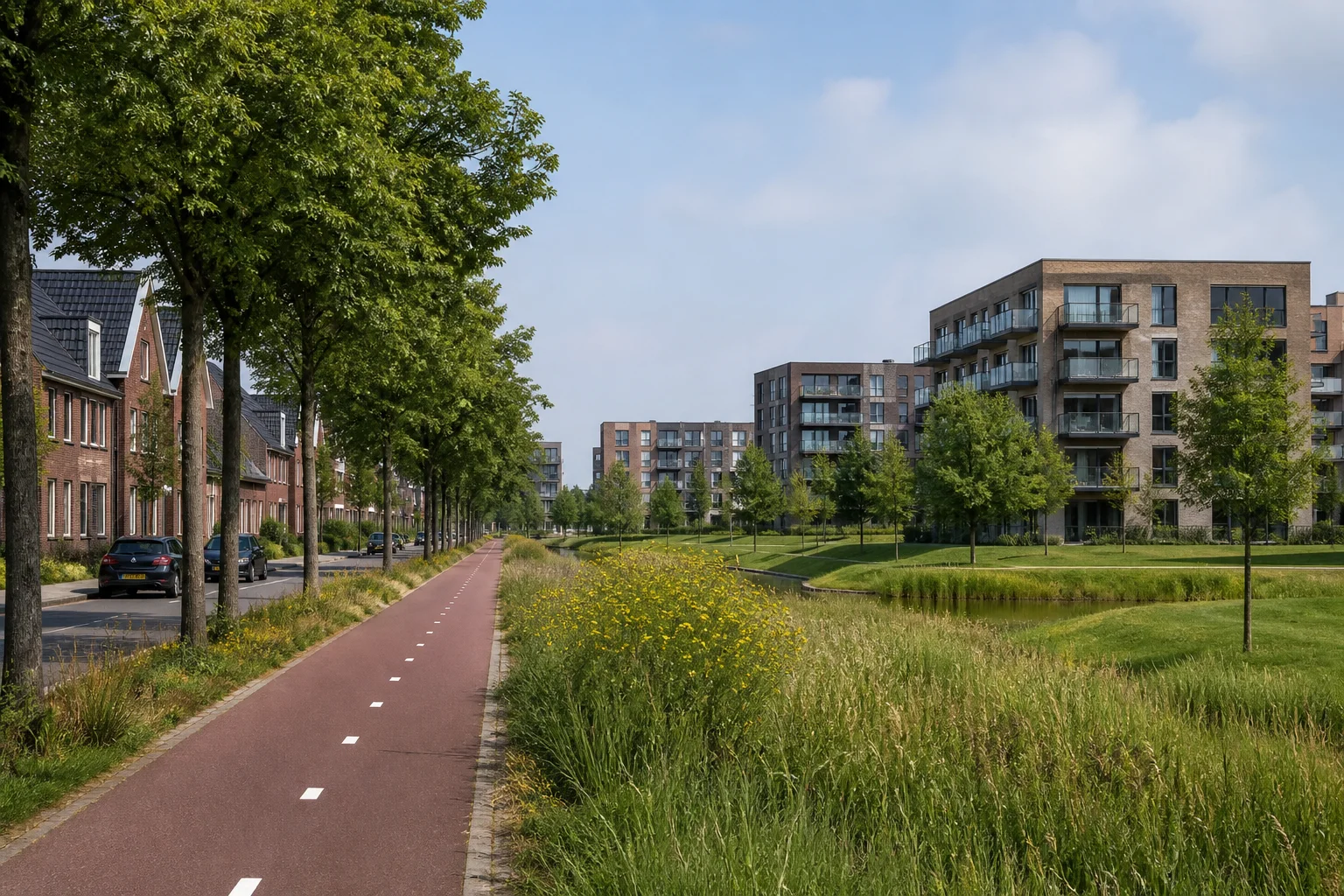 House Valuation in Castiliëlaan 3 Green cycle connection and mixed residential edge in Castiliëlaan
