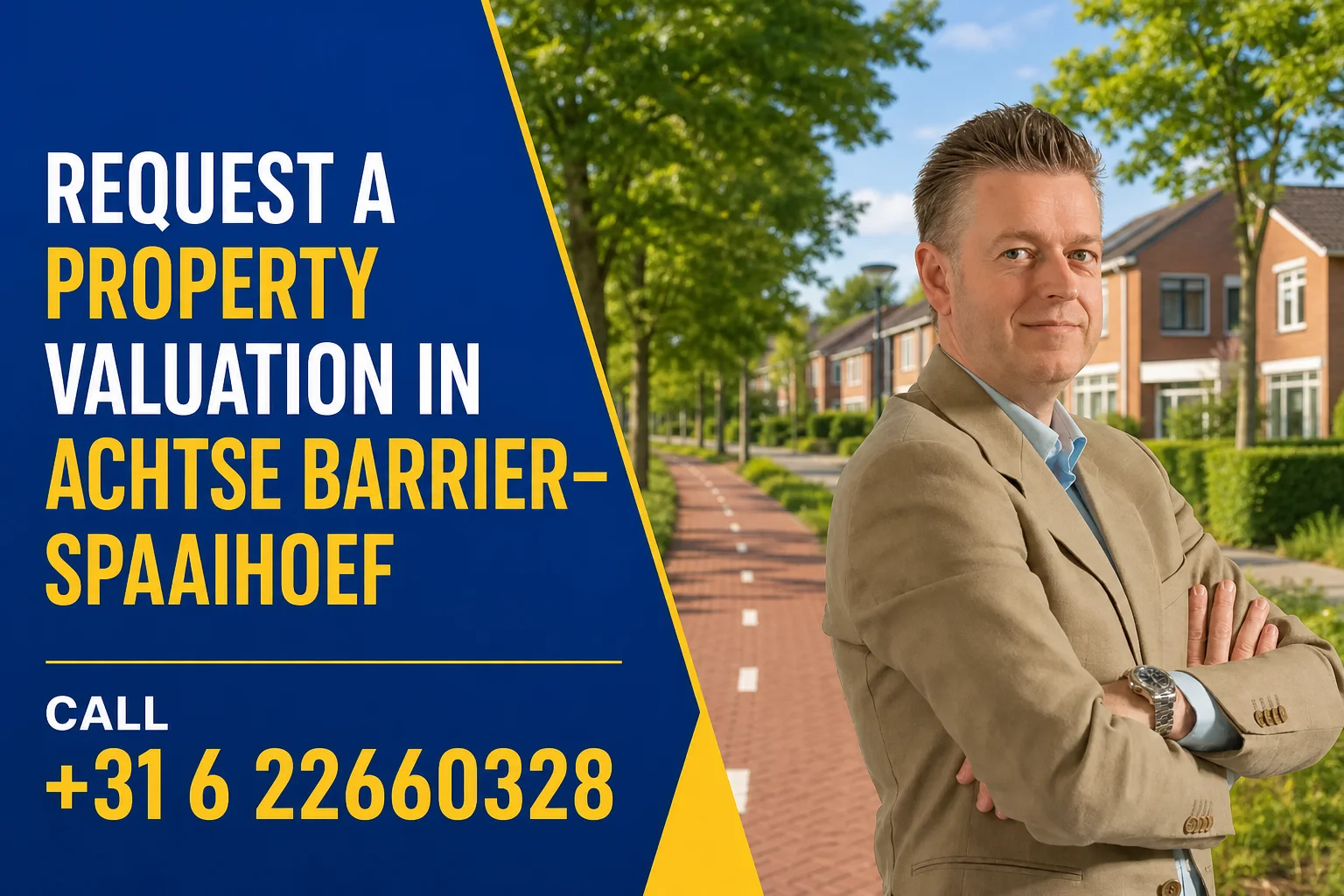 House Valuation in Achtse Barrier–Spaaihoef, Eindhoven 2 Dirk-Jan Bonenkamp property valuation artwork for Achtse Barrier–Spaaihoef with the request and phone call message