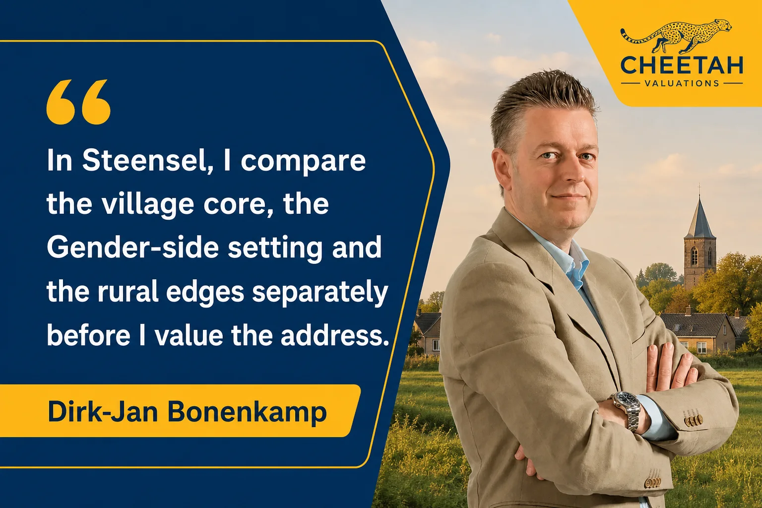 House Valuation in Steensel 5 Dirk-Jan Bonenkamp explaining why Steensel's village centre, Gender-side setting and rural-edge homes need different comparable sets