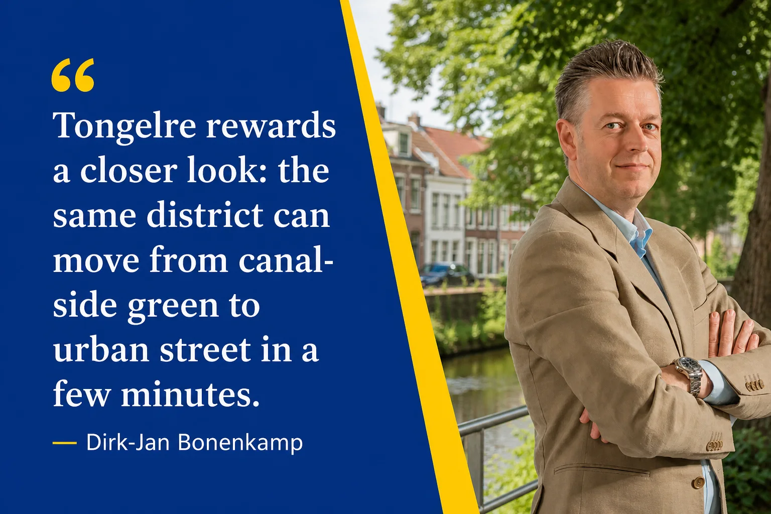 Dirk-Jan Bonenkamp explaining why Tongelre neighbourhood, plot and green setting matter in a valuation