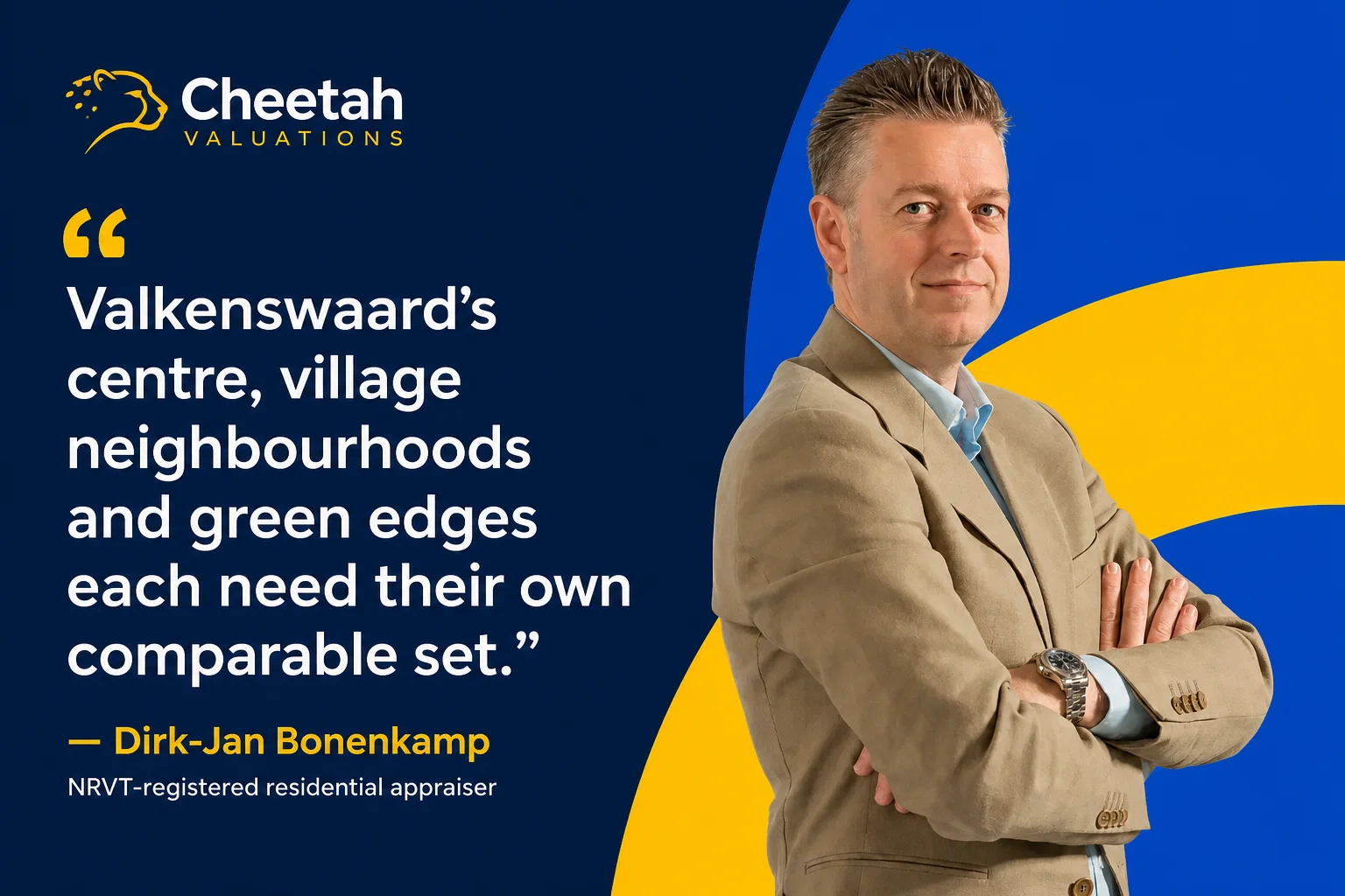 House Valuation in Valkenswaard 5 Dirk-Jan Bonenkamp explaining why Valkenswaard's centre, family neighbourhoods and green edges need a matched comparable set