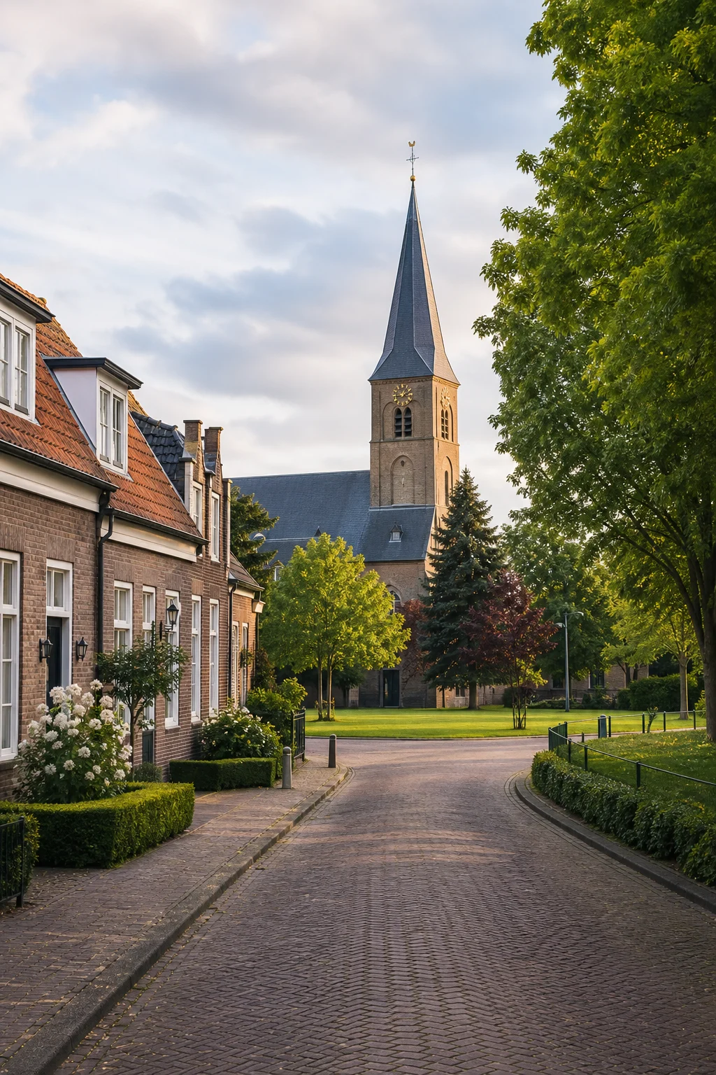 House Valuation in Kerkdorp Acht 1 Vertical residential street and homes near Kerkdorp Acht in Eindhoven