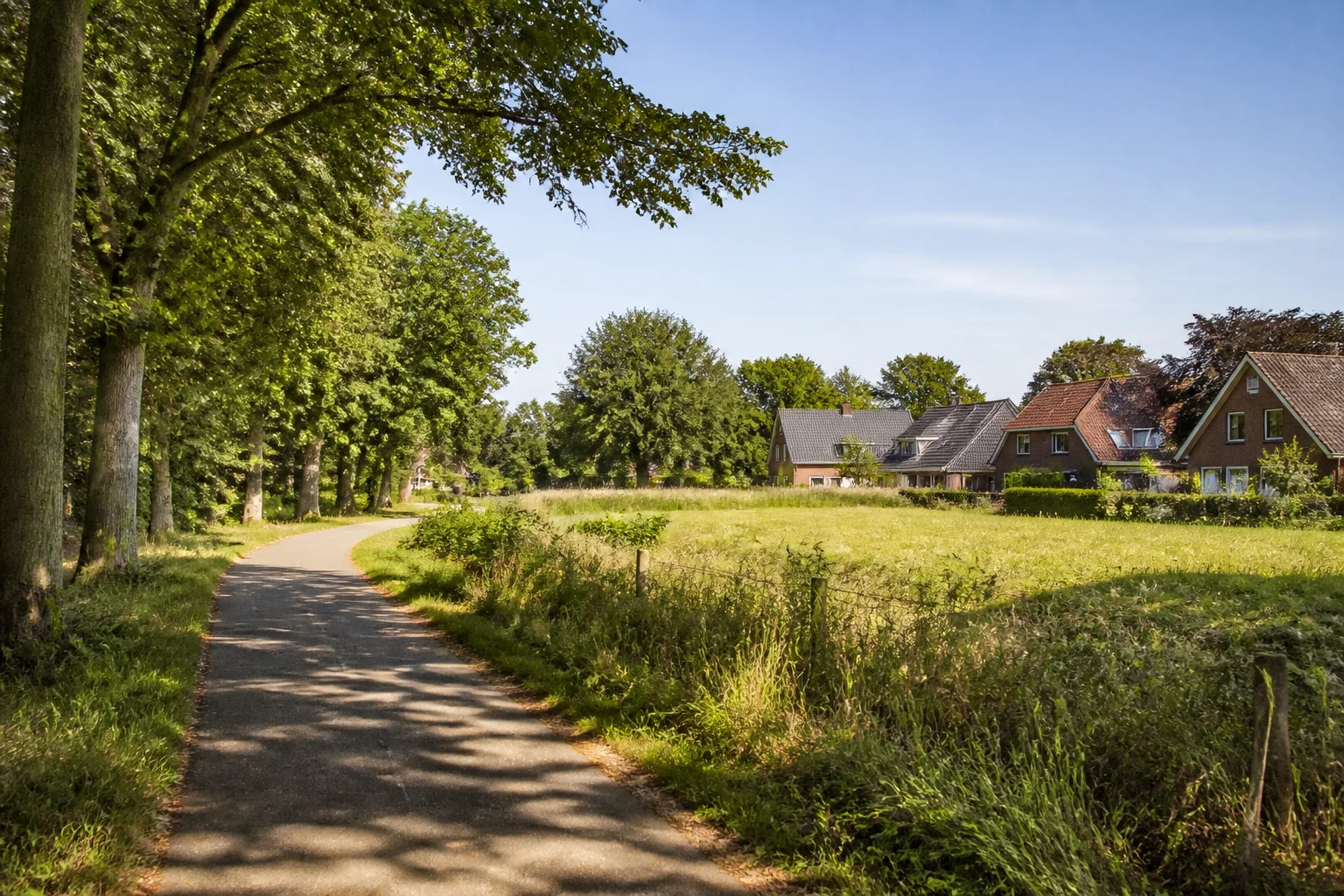 House Valuation in Mierlo 3 Mierlo green edge with village homes, mature trees and a view toward the Brabant countryside