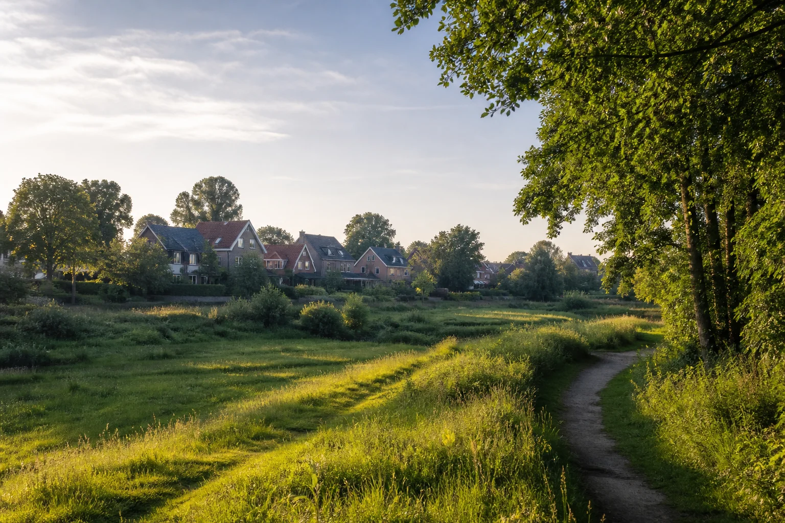 House Valuation in Valkenswaard 3 Valkenswaard green edge with village homes, mature trees and a view toward the Brabant countryside
