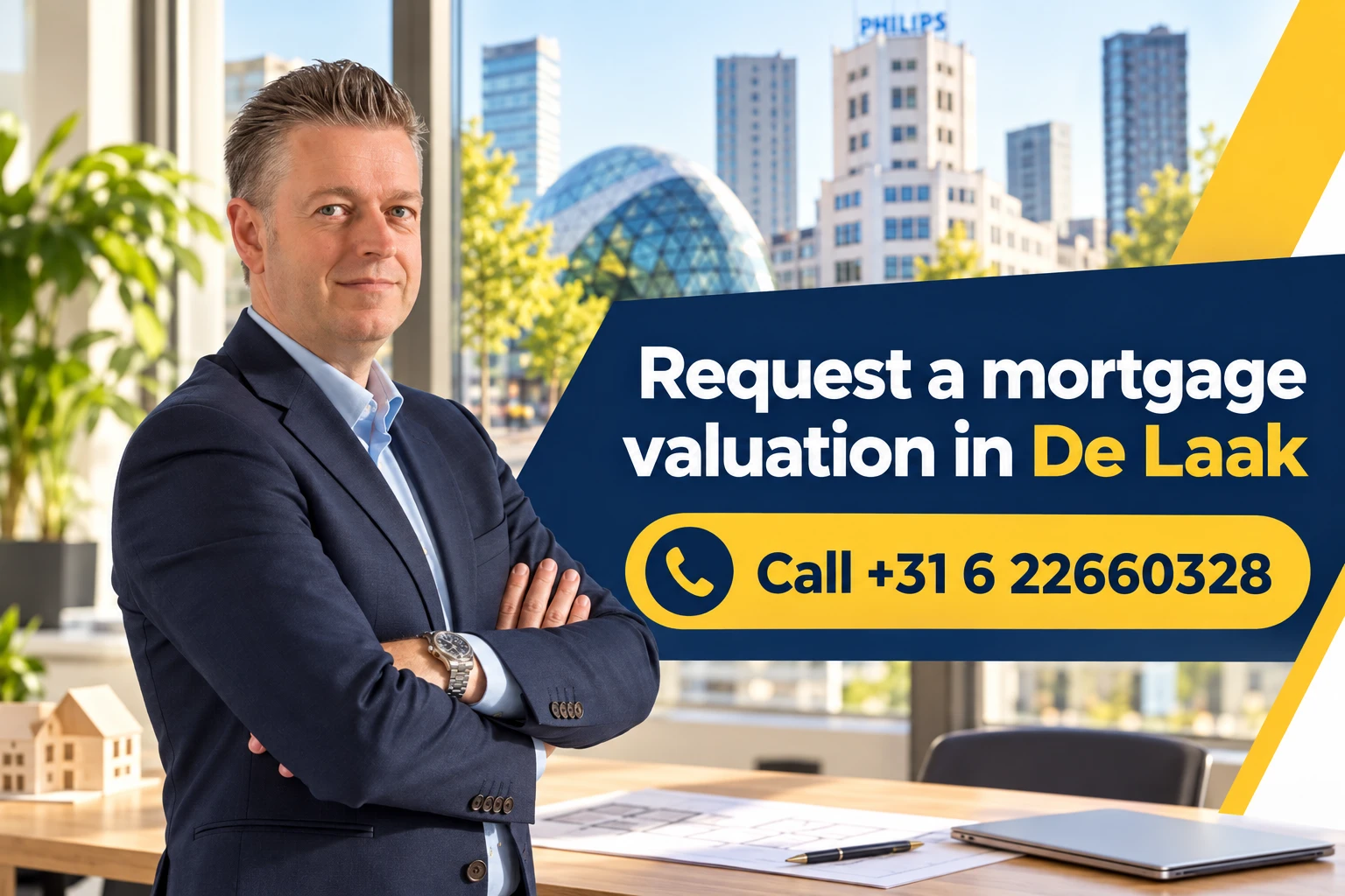 Request a property valuation in De Laak, Eindhoven with Dirk-Jan Bonenkamp; call +31 6 22660328