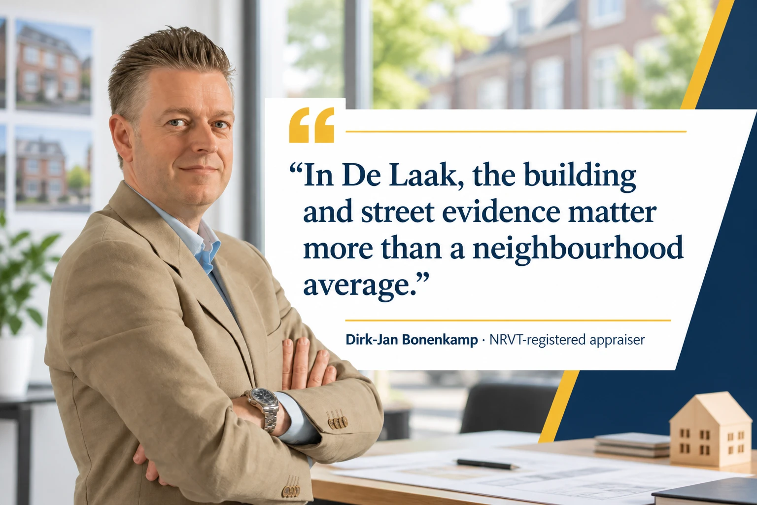 Dirk-Jan Bonenkamp quote about valuation evidence in De Laak, Eindhoven