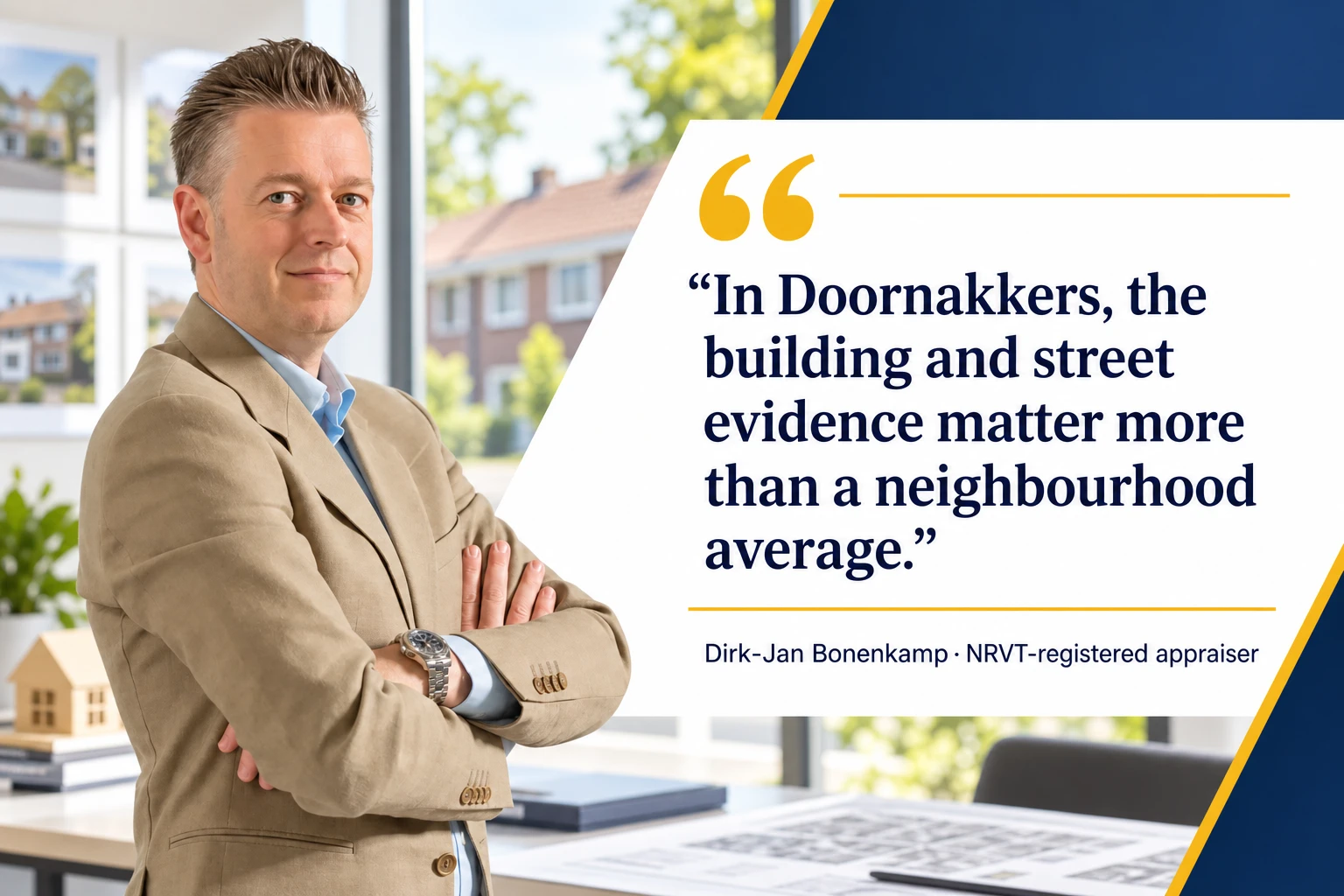 Dirk-Jan Bonenkamp quote about valuation evidence in Doornakkers, Eindhoven