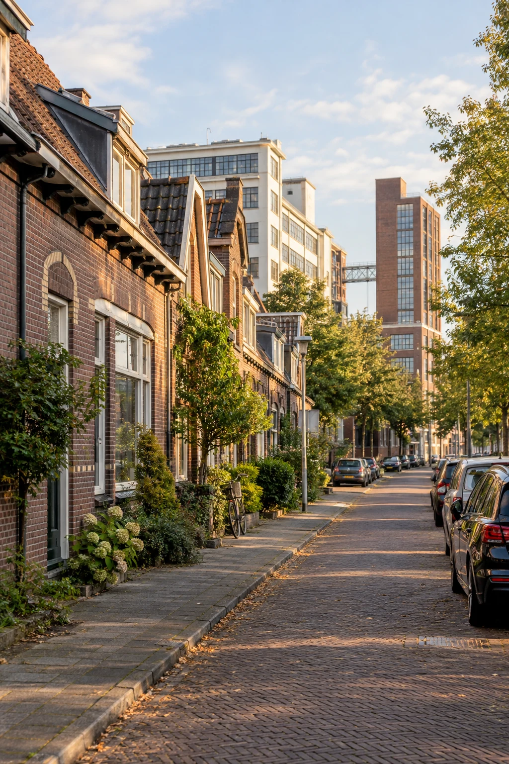 Representative residential street and Dutch homes used for the Oud Strijp, Eindhoven property-valuation guide